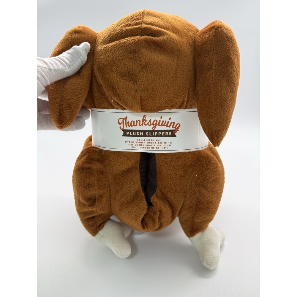 Vivitar adult M/L turkey plush slippers